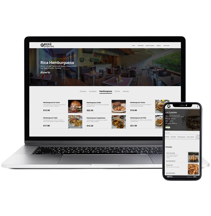 Software para restaurantes y retaíl 11 Menú digital para restaurantes