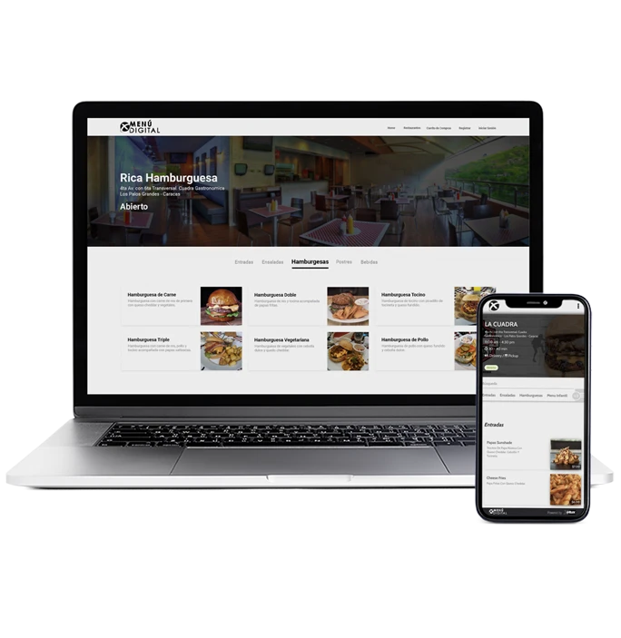 Restaurant and retail software 9 Menú digital para restaurantes